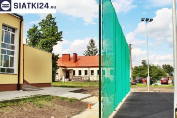 Siatki Zgorzelec - Zielone siatki ze sznurka na ogrodzeniu boiska orlika dla terenów Zgorzeleca